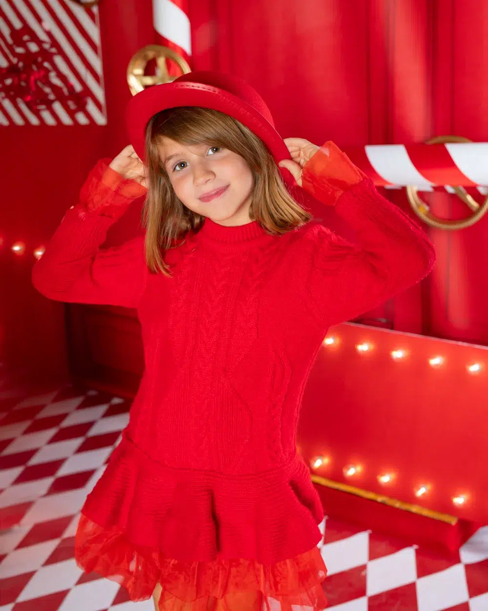 Fotografía de Navidad en estudio · sesión infantil y familiar navideña