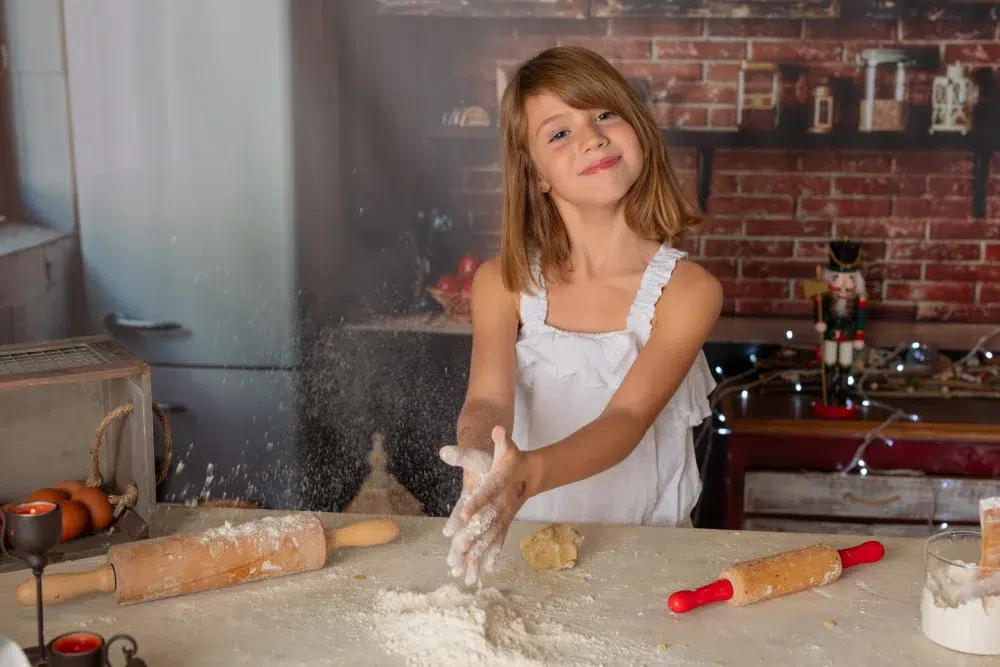 Fotografía de Navidad en estudio · sesión infantil y familiar navideña