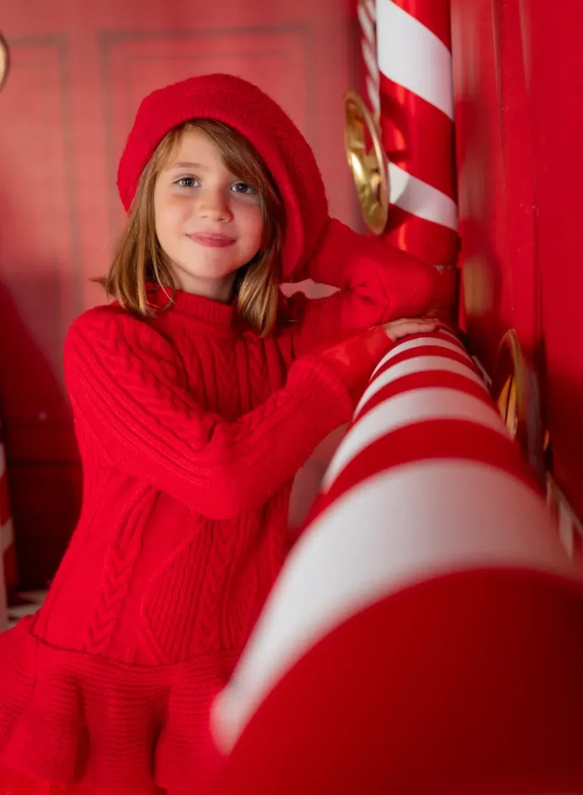 Fotografía de Navidad en estudio · sesión infantil y familiar navideña
