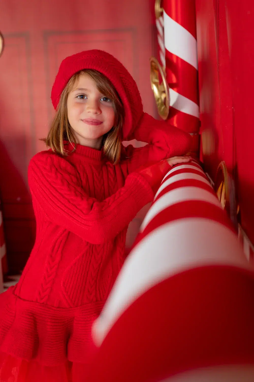 Fotografía de Navidad en estudio · sesión infantil y familiar navideña