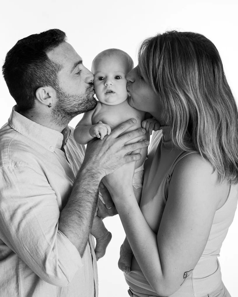 Sesión newborn de recién nacido · fotografía en estudio con luz suave