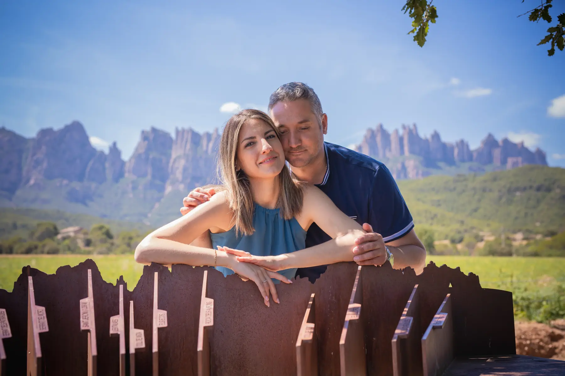 reportaje fotográfico en exterior para Iris y Sergio