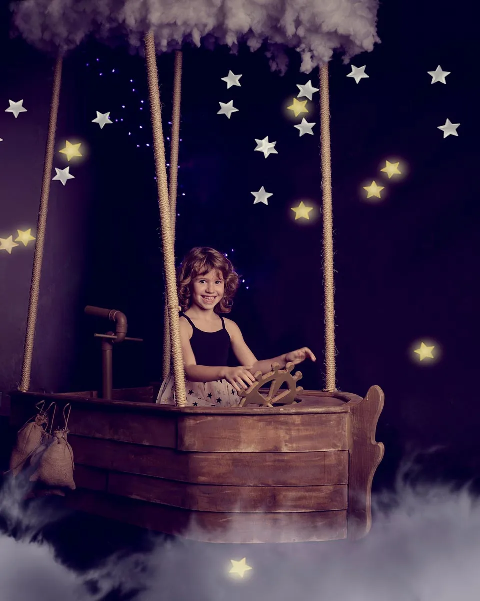 Fotografía de Navidad en estudio · sesión infantil y familiar navideña