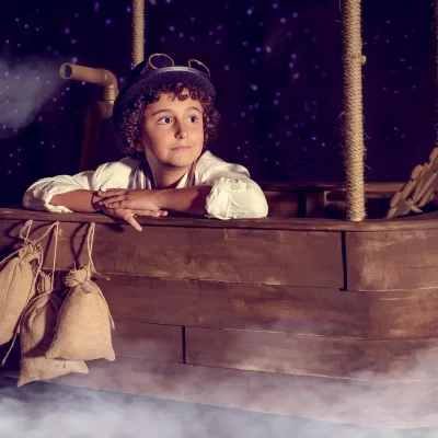 Fotografía de Navidad en estudio · sesión infantil y familiar navideña