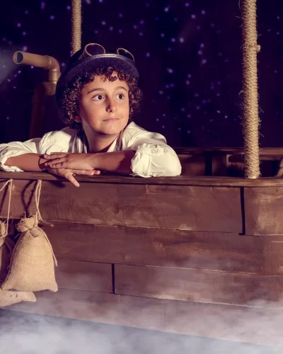 Fotografía de Navidad en estudio · sesión infantil y familiar navideña