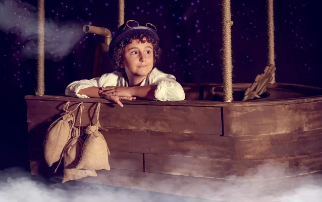 Fotografía de Navidad en estudio · sesión infantil y familiar navideña