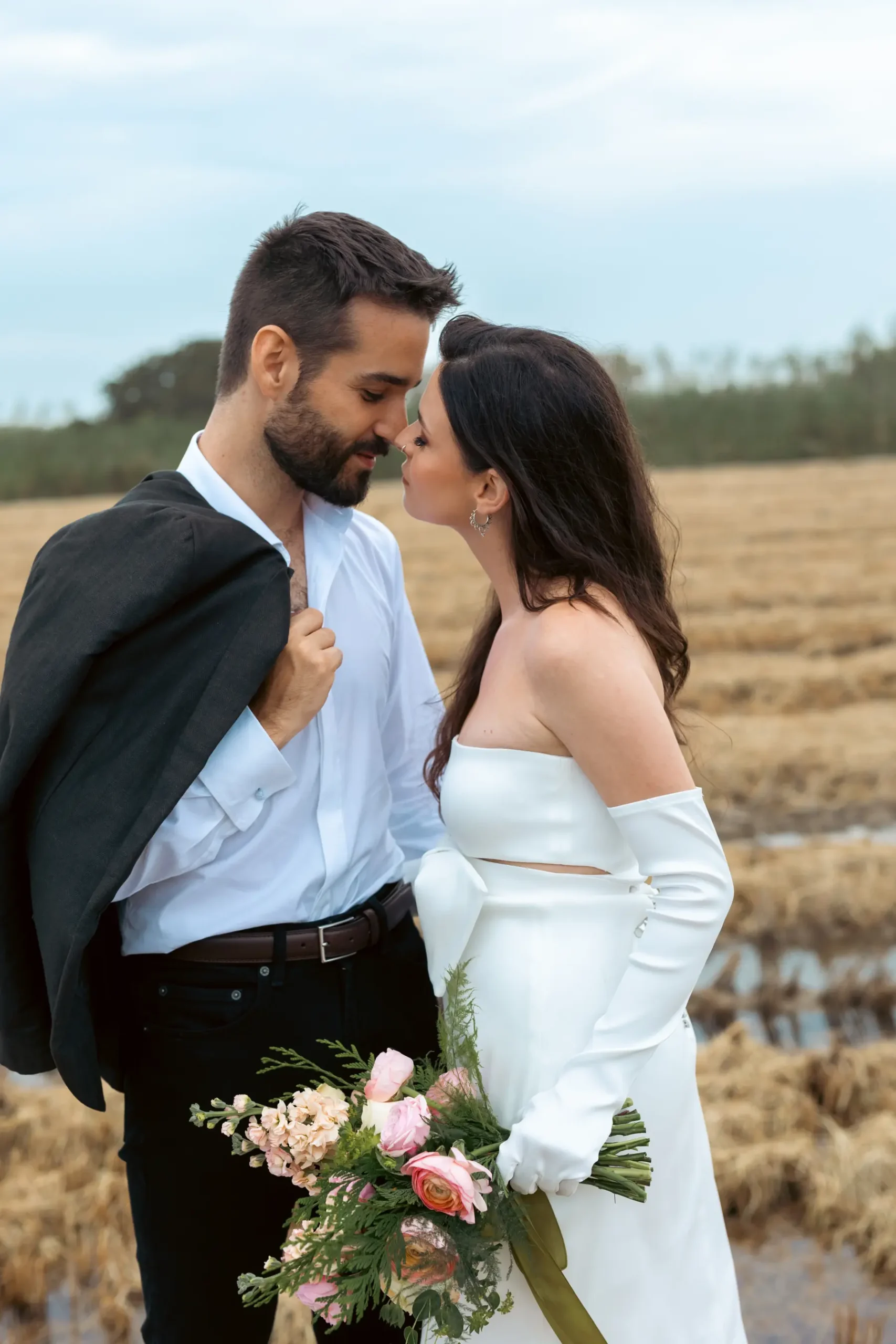 Fotografía de postboda de Laia y Marc en exteriores