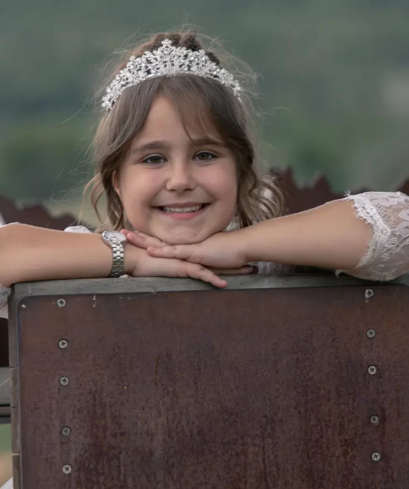 Fotografía de primera comunión en estudio