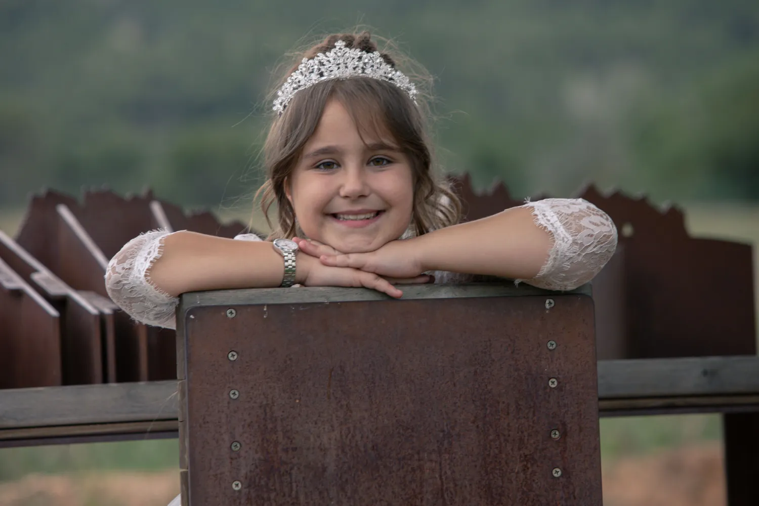 Fotografía de primera comunión en estudio