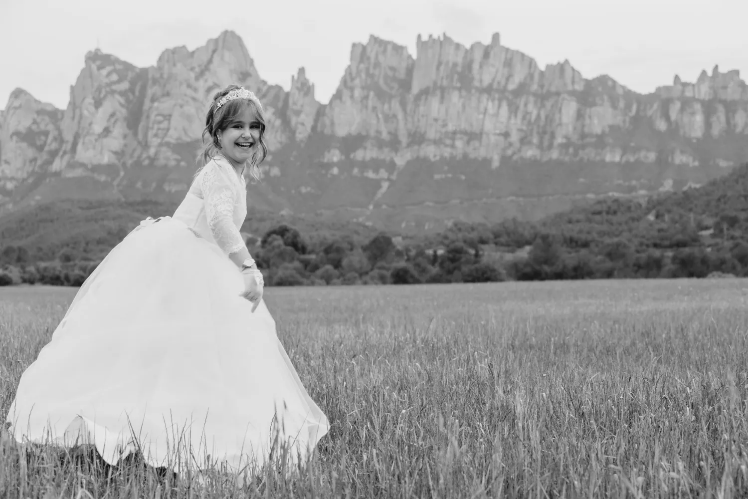 Fotografía de primera comunión en estudio