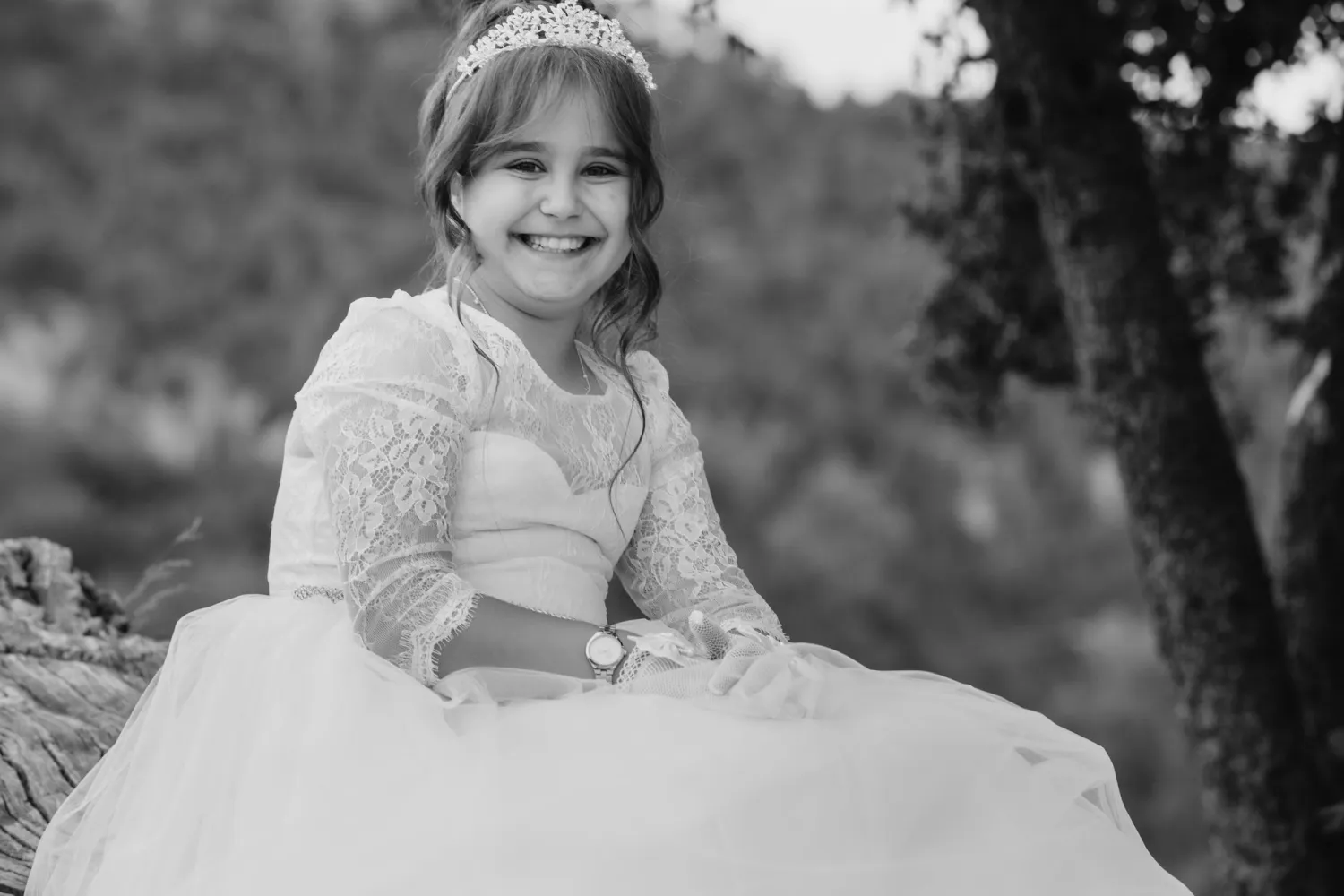 Fotografía de primera comunión en estudio