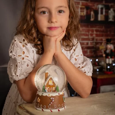 Fotografía de Navidad en estudio · sesión infantil y familiar navideña