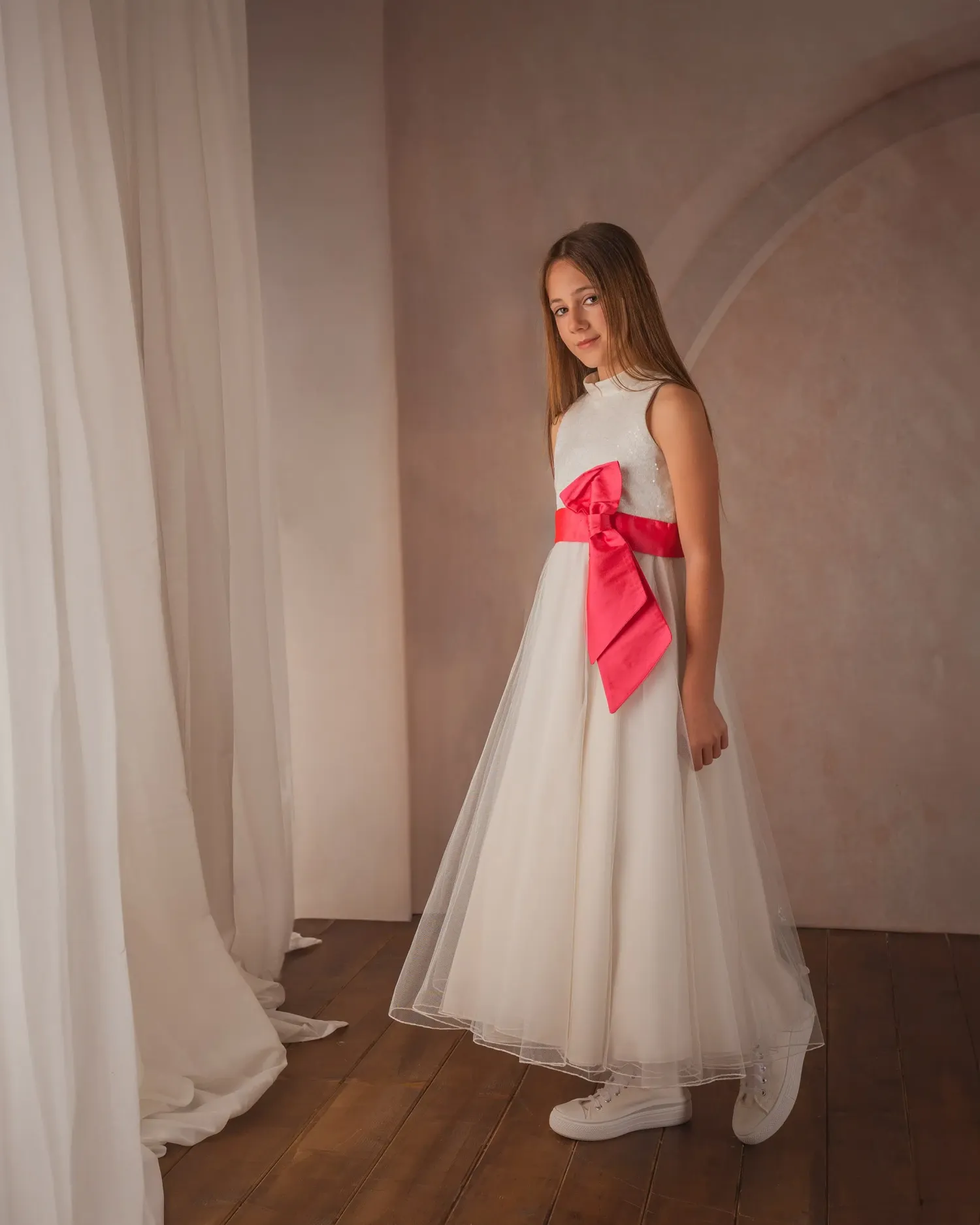 Fotografía de primera comunión en estudio