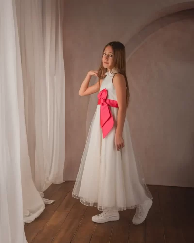 Fotografía de primera comunión en estudio