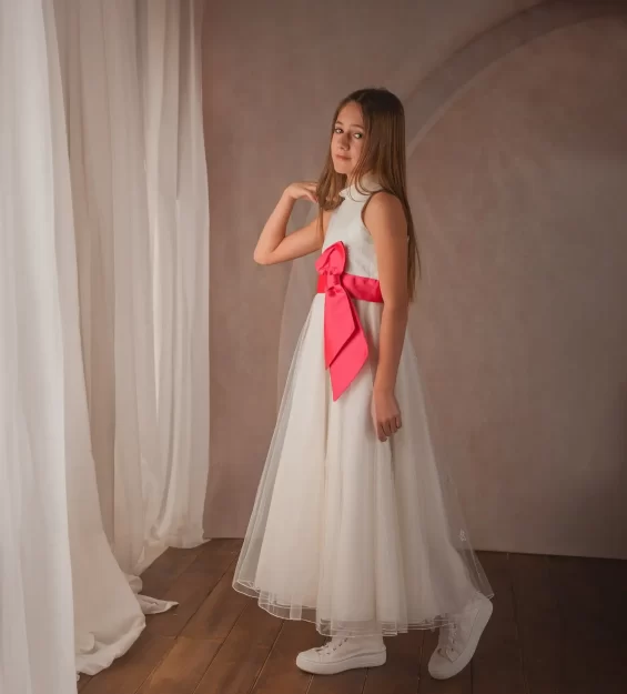 Fotografía de primera comunión en estudio