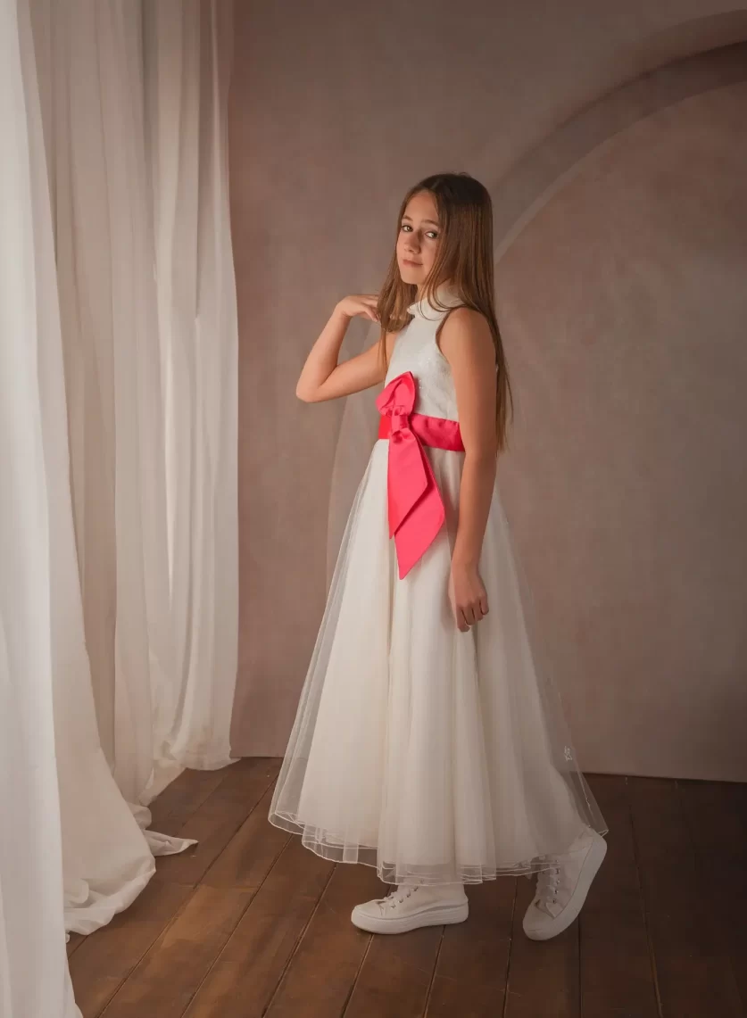 Fotografía de primera comunión en estudio