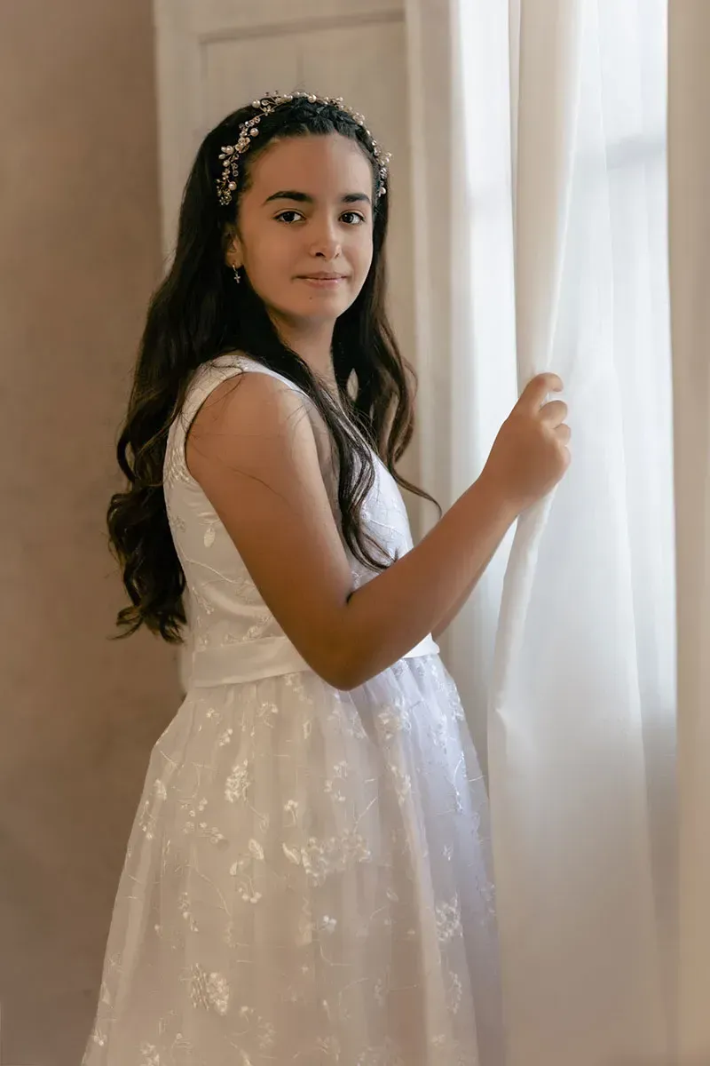 Fotografía de primera comunión en estudio